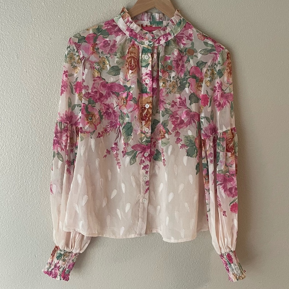 FLYING TOMATO Floral Blouse | Small